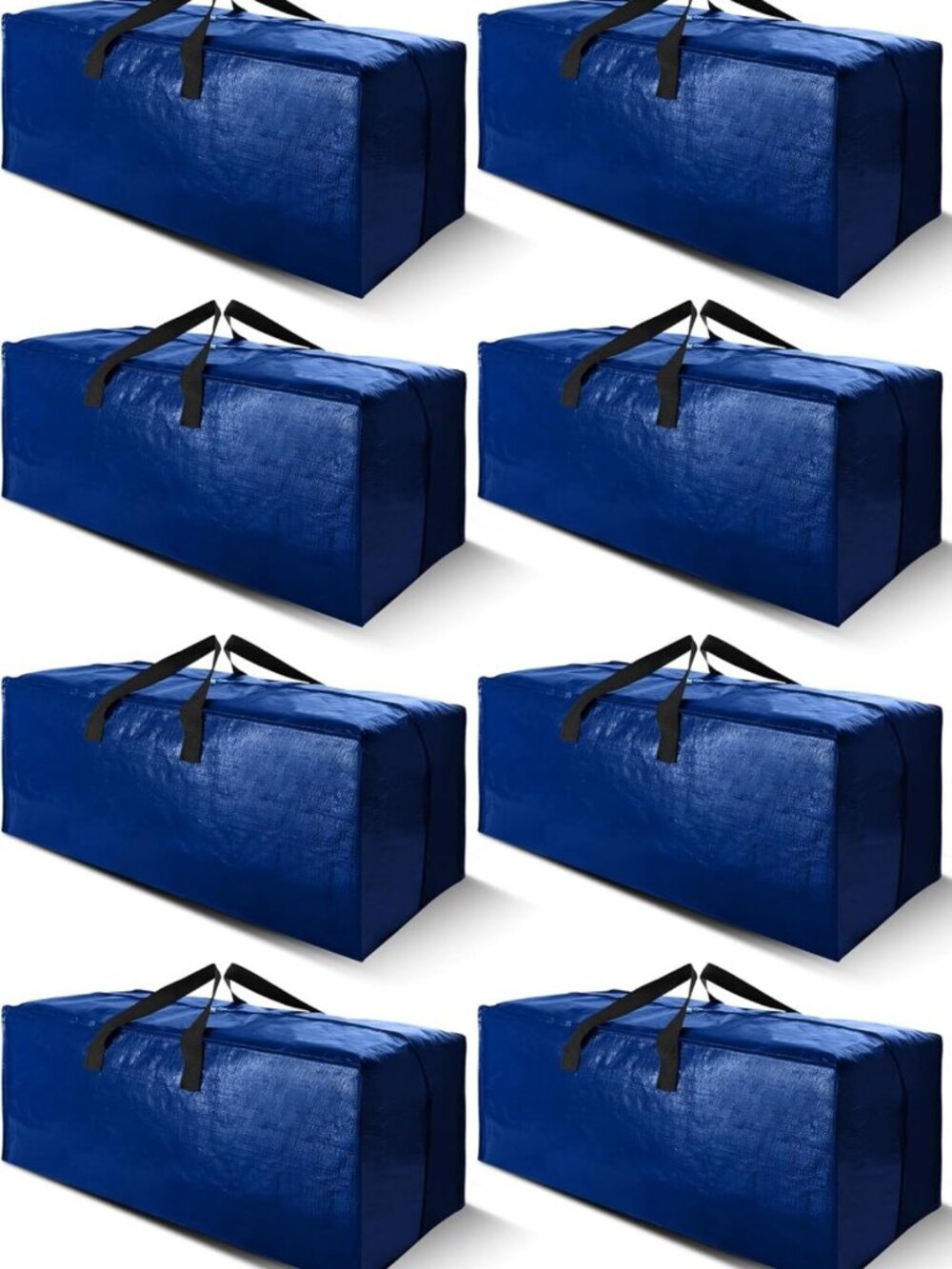 Cosy Family 8 Pack Heavy Duty Extra Large Moving Bags with Backpack Straps